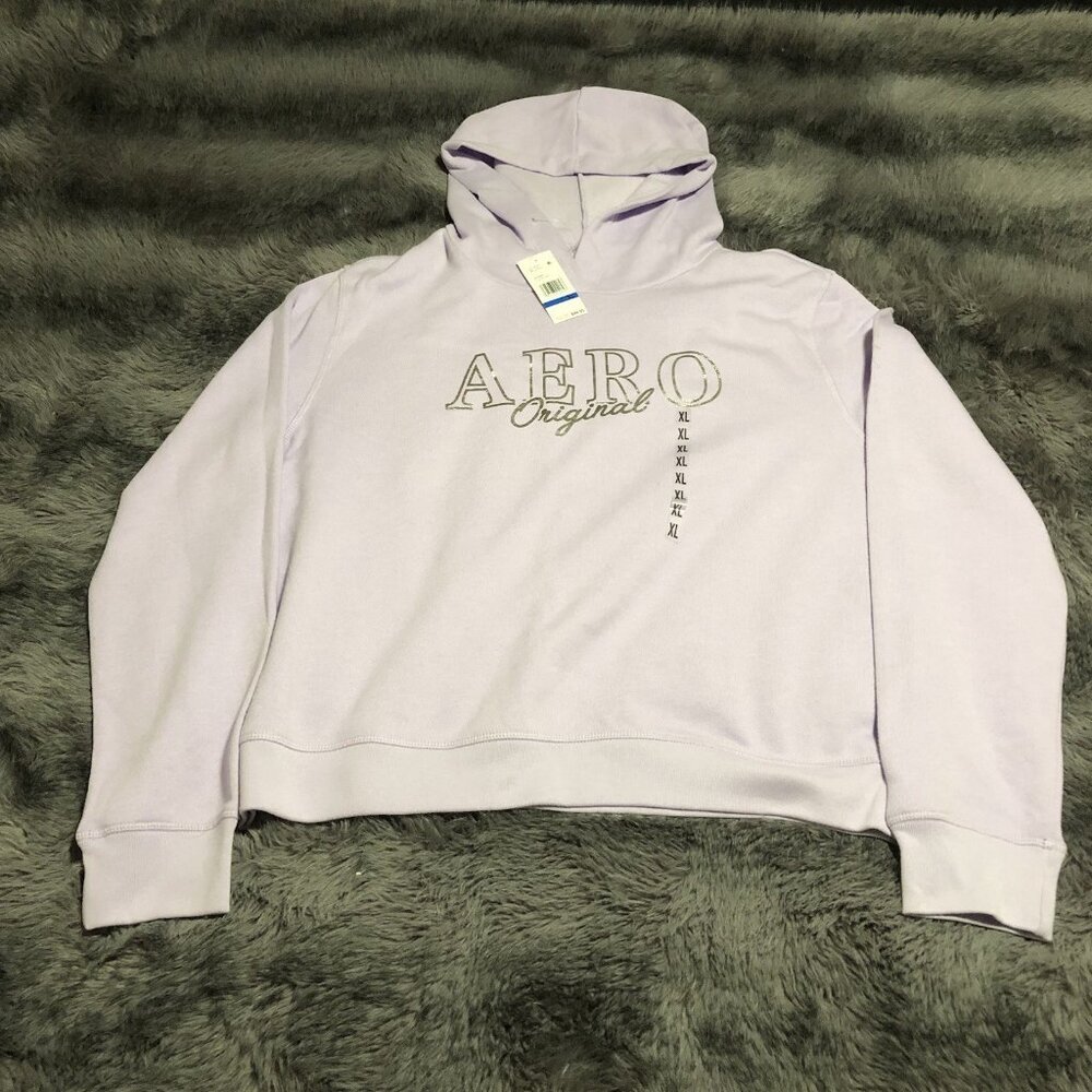 Aeropostale Women's Pastel Purple Pullover Sweatshirt Hoodie Jacket, Size XL